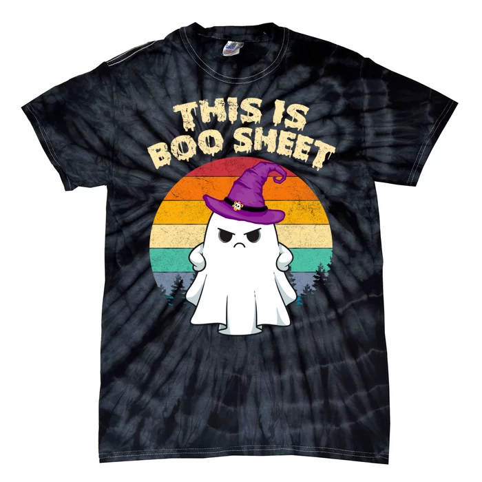 This Is Boo Sheet Ghost Halloween Costume Funny Ghost Tie-Dye T-Shirt