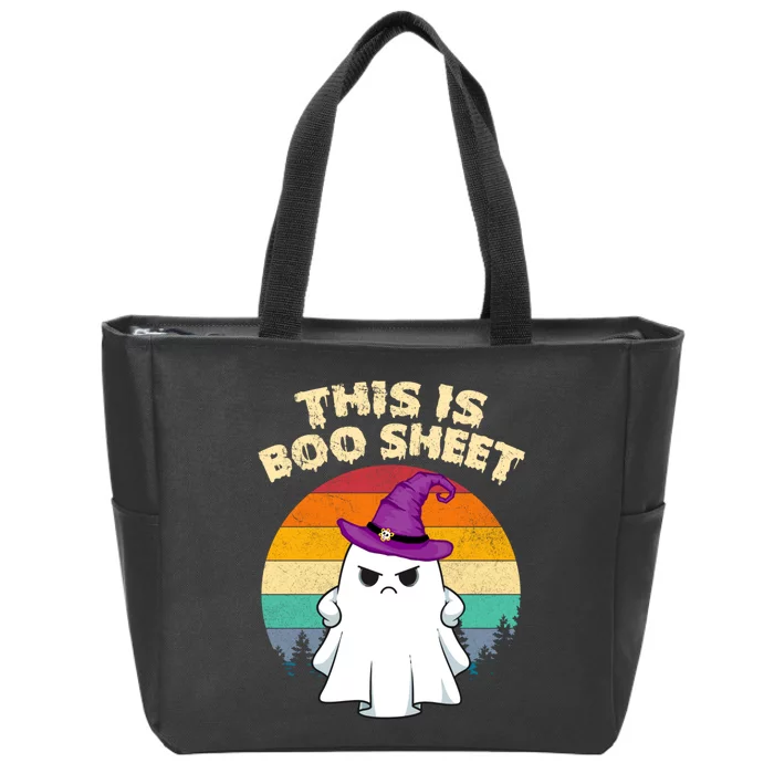 This Is Boo Sheet Ghost Halloween Costume Funny Ghost Zip Tote Bag