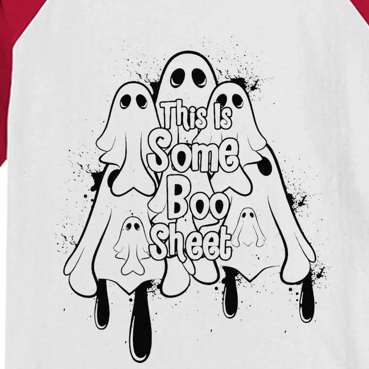 This Is Some Boo Cute For Halloween Kids Colorblock Raglan Jersey