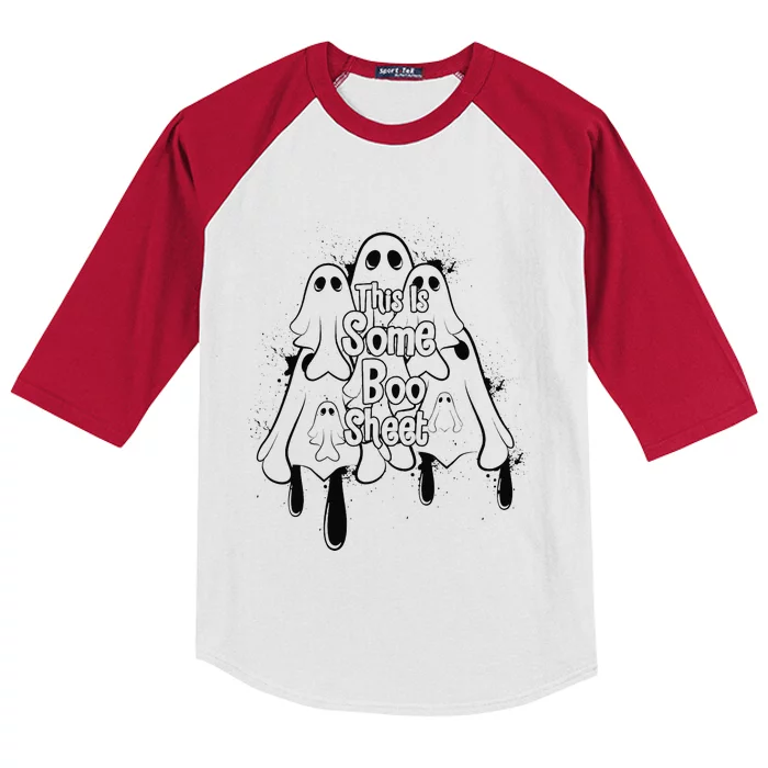 This Is Some Boo Cute For Halloween Kids Colorblock Raglan Jersey