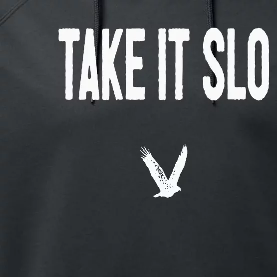 Take It Slo With Eagle Cal Poly Relax Classic Performance Fleece Hoodie