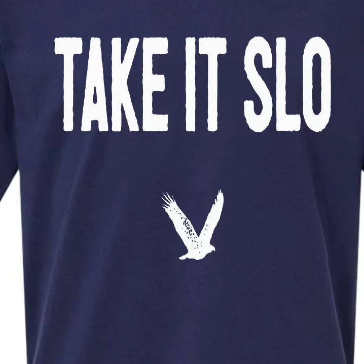 Take It Slo With Eagle Cal Poly Relax Classic Sueded Cloud Jersey T-Shirt