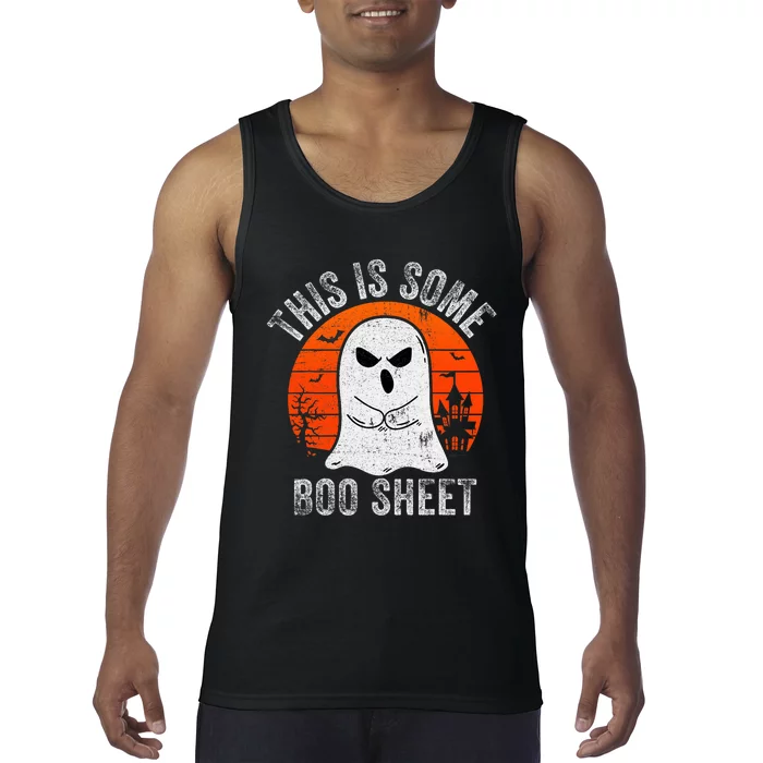 This Is Some Boo Sheet Ghost Halloween Costume Funny Tank Top