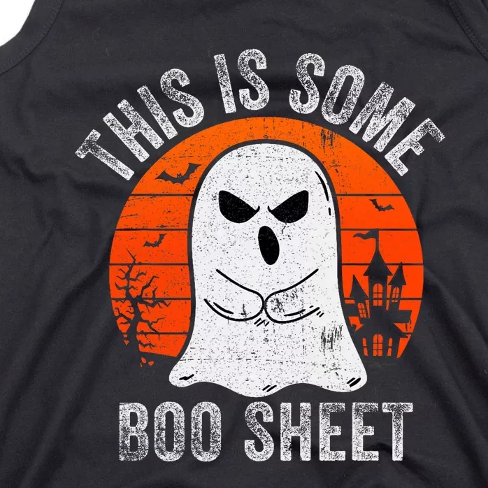 This Is Some Boo Sheet Ghost Halloween Costume Funny Tank Top