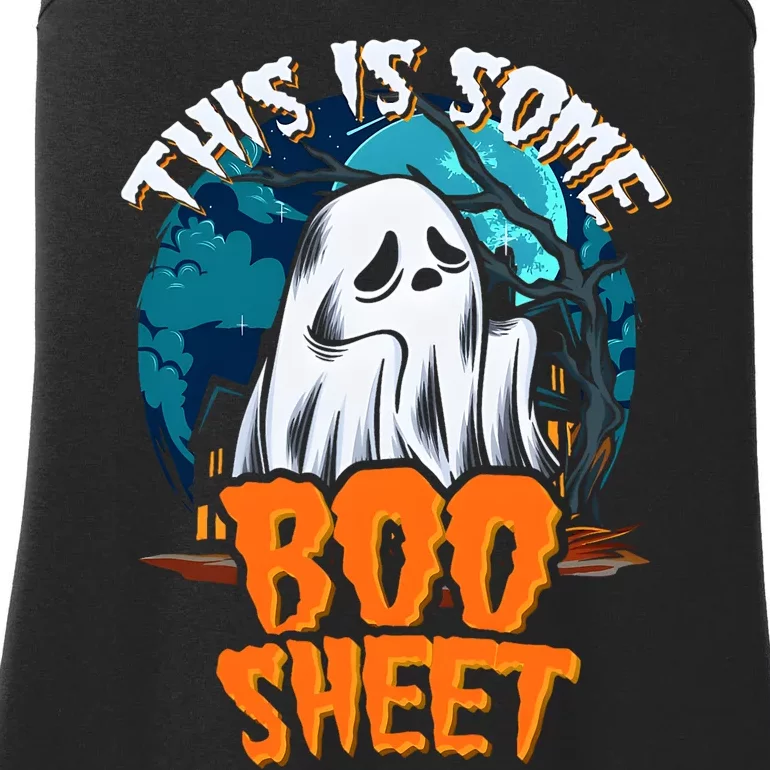 This Is Some Boo Sheet Ghost Halloween Costume Ladies Essential Tank