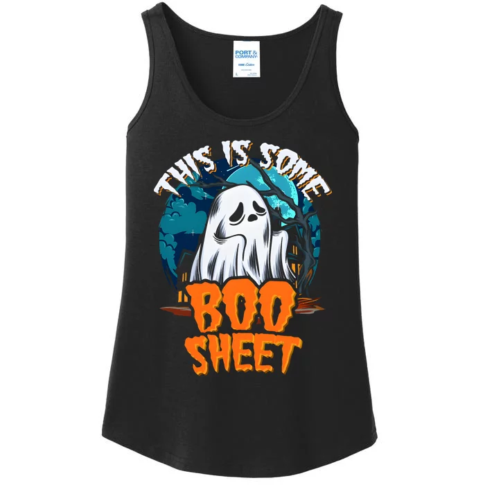 This Is Some Boo Sheet Ghost Halloween Costume Ladies Essential Tank