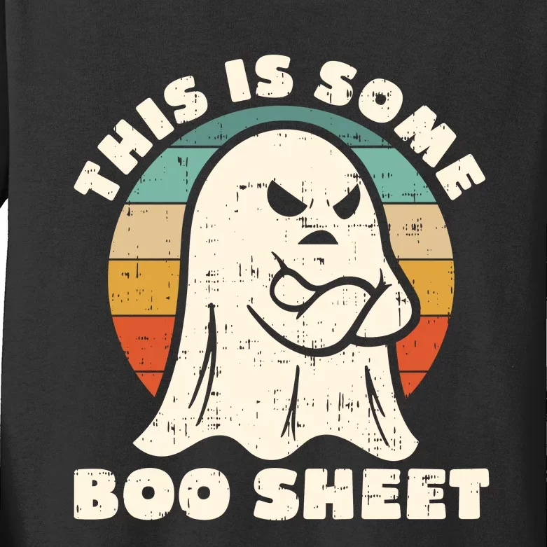 This Is Some Boo Sheet Funny Halloween Costumes Men Women Kids Long Sleeve Shirt