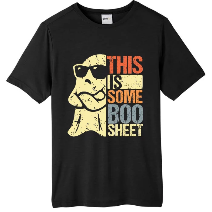 This Is Some Boo Sheet Ghost Retro Halloween Costume Design ChromaSoft Performance T-Shirt