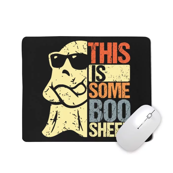 This Is Some Boo Sheet Ghost Retro Halloween Costume Design Mousepad