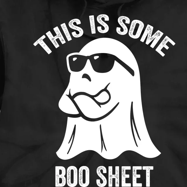 This Is Some Boo Sheet Halloween Ghost Funny Tie Dye Hoodie