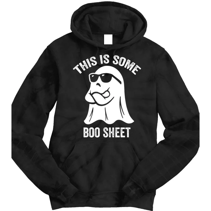 This Is Some Boo Sheet Halloween Ghost Funny Tie Dye Hoodie