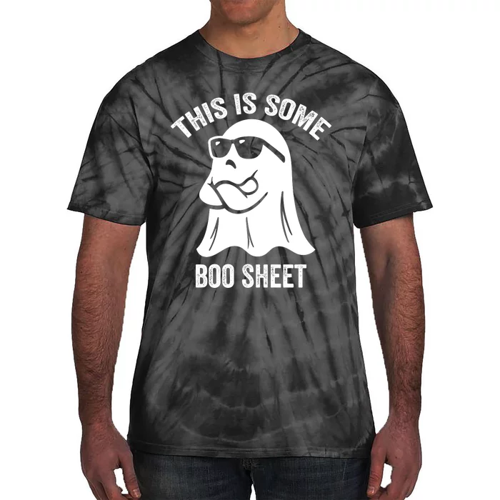 This Is Some Boo Sheet Halloween Ghost Funny Tie-Dye T-Shirt