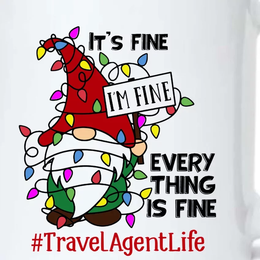 Travelagentlife It S Fine I Am Fine Every Thing Is Fine Cute Gift Black Color Changing Mug