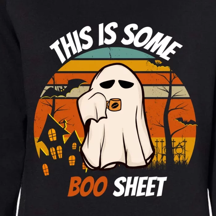 This Is Some Boo Sheet Ghost Halloween Costume Womens California Wash Sweatshirt