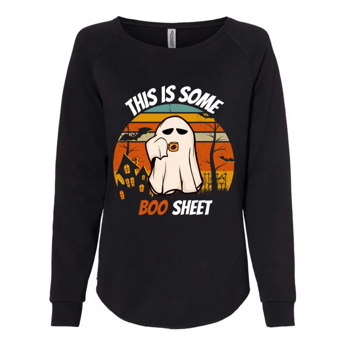 This Is Some Boo Sheet Ghost Halloween Costume Womens California Wash Sweatshirt