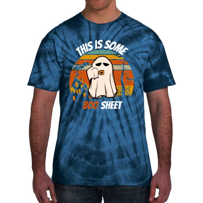 This Is Some Boo Sheet Ghost Halloween Costume Tie-Dye T-Shirt