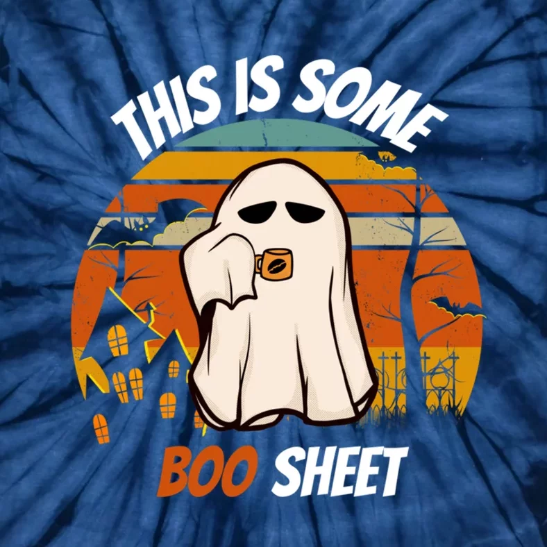 This Is Some Boo Sheet Ghost Halloween Costume Tie-Dye T-Shirt