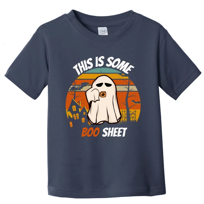 This Is Some Boo Sheet Ghost Halloween Costume Toddler T-Shirt