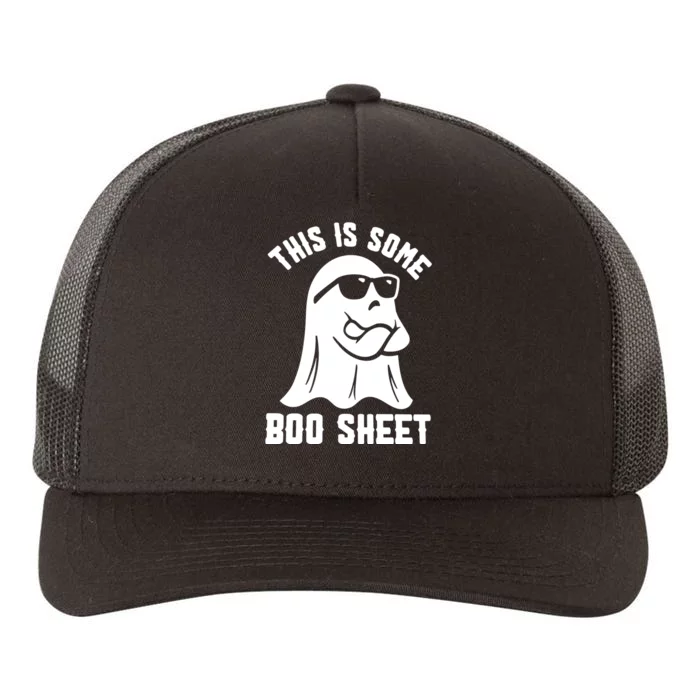 This Is Some Boo Sheet Halloween Ghost Funny Gift Men Women Yupoong Adult 5-Panel Trucker Hat