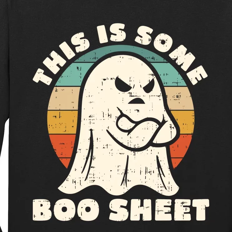 This Is Some Boo Sheet Funny Halloween Costumes Men Women Tall Long Sleeve T-Shirt