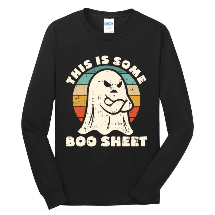 This Is Some Boo Sheet Funny Halloween Costumes Men Women Tall Long Sleeve T-Shirt