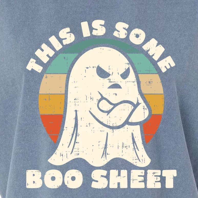 This Is Some Boo Sheet Funny Halloween Costumes Men Women Garment-Dyed Women's Muscle Tee