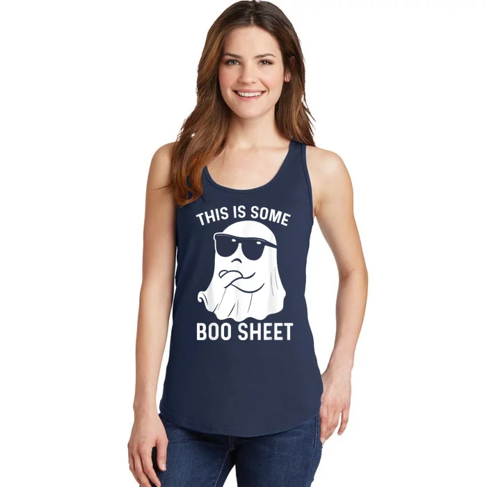 This Is Some Boo Sheet Ghost Halloween Ladies Essential Tank