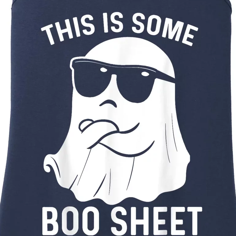 This Is Some Boo Sheet Ghost Halloween Ladies Essential Tank