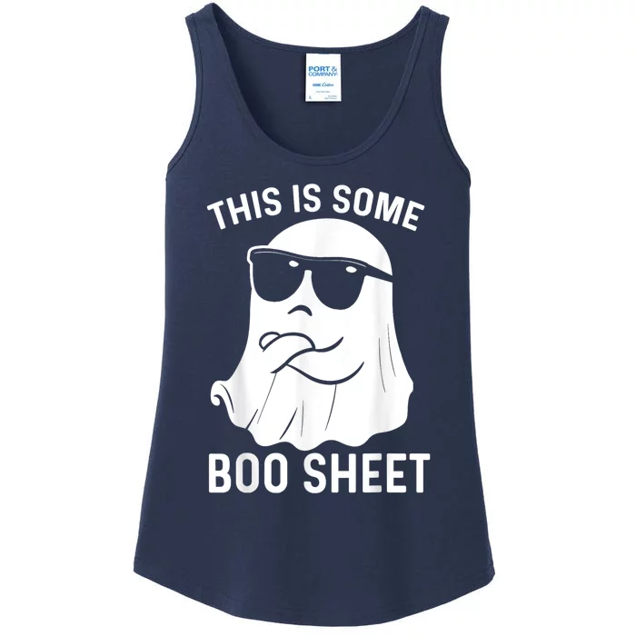 This Is Some Boo Sheet Ghost Halloween Ladies Essential Tank