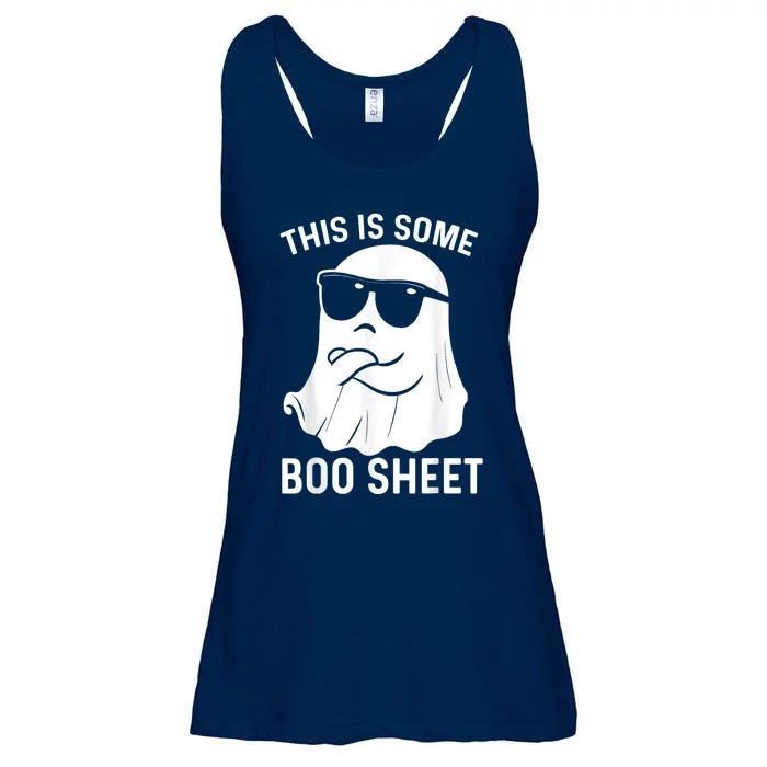 This Is Some Boo Sheet Ghost Halloween Ladies Essential Flowy Tank