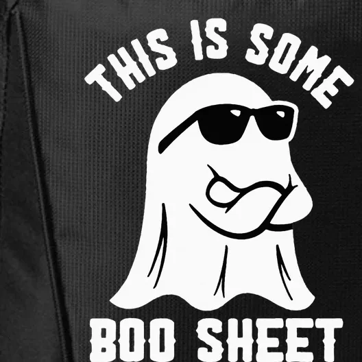 This Is Some Boo Sheet Ghost Retro Halloween Costume City Backpack