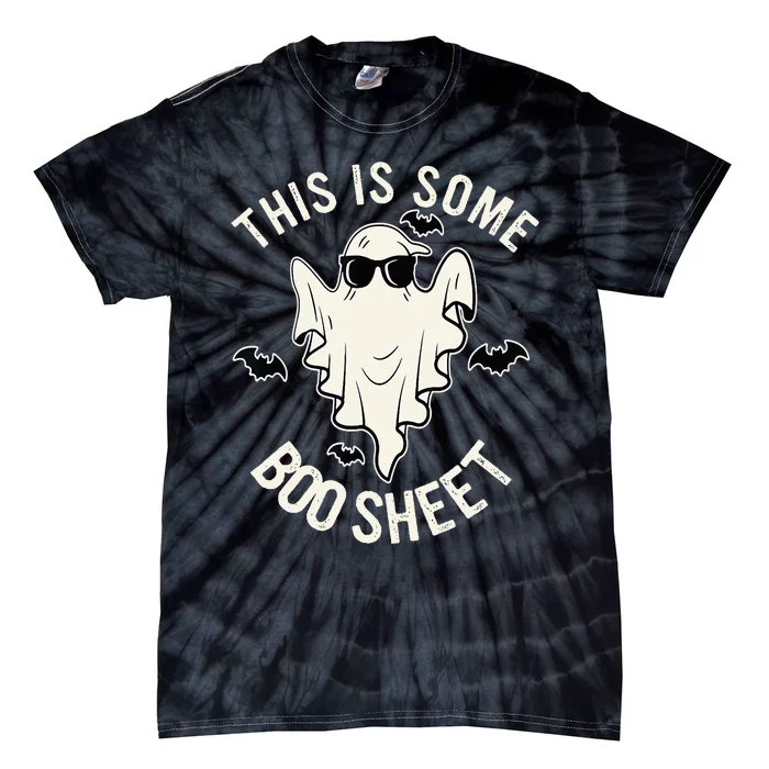 This Is Some Boo Sheet Ghost Halloween Costume Tie-Dye T-Shirt