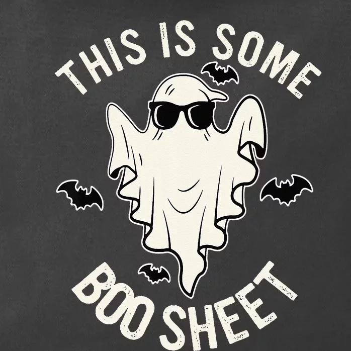 This Is Some Boo Sheet Ghost Halloween Costume Zip Tote Bag