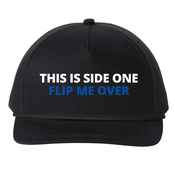 This Is Side One Flip Me Over Snapback Five-Panel Rope Hat