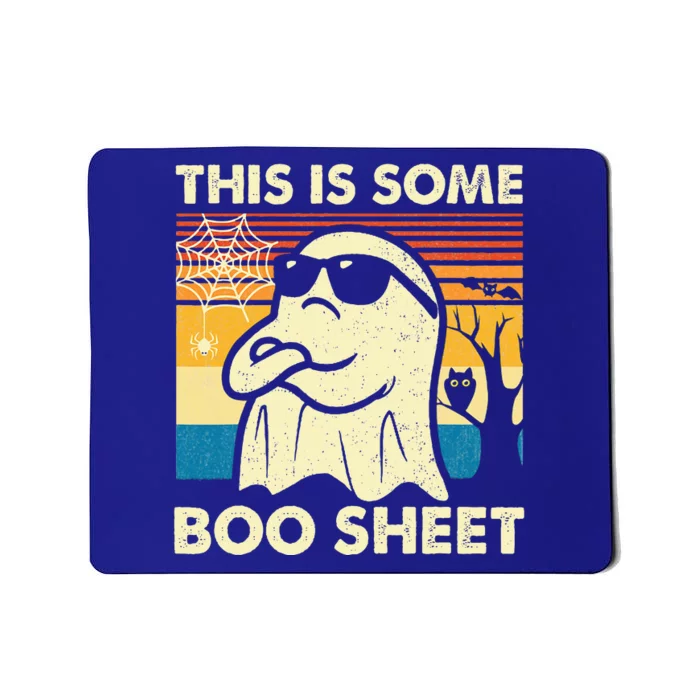 This Is Some Boo Sheet Ghost Retro Halloween Mousepad