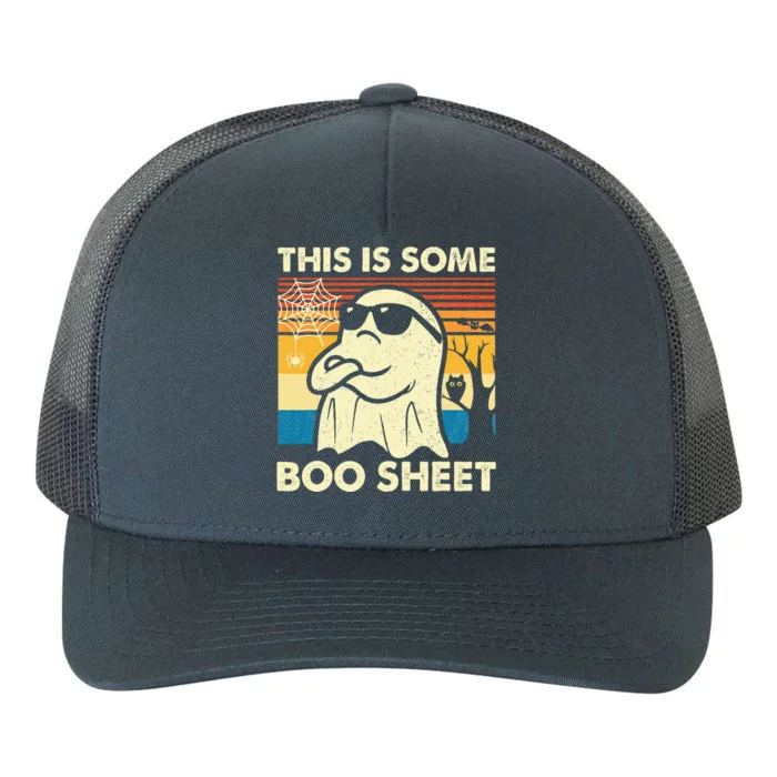 This Is Some Boo Sheet Ghost Retro Halloween Yupoong Adult 5-Panel Trucker Hat