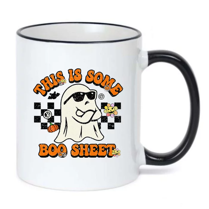 This Is Some Boo Sheet Retro Halloween Black Color Changing Mug