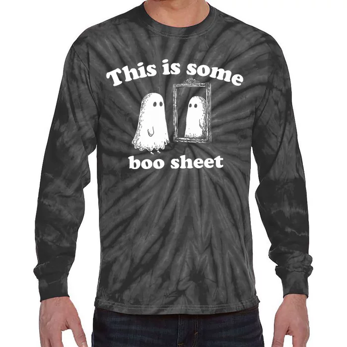 This Is Some Boo Sheet Halloween Tie-Dye Long Sleeve Shirt