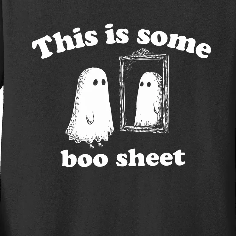 This Is Some Boo Sheet Halloween Kids Long Sleeve Shirt