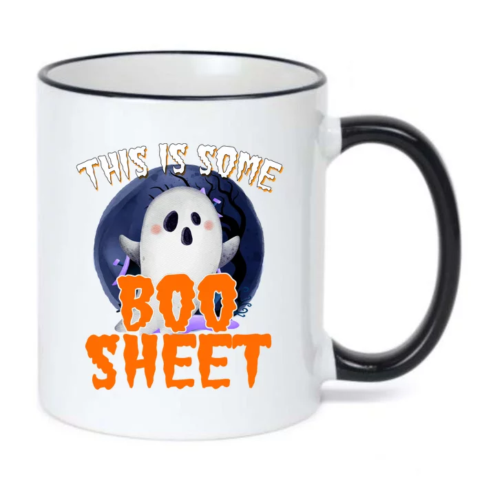 This Is Some Boo Sheet Funny Halloween Ghost Black Color Changing Mug