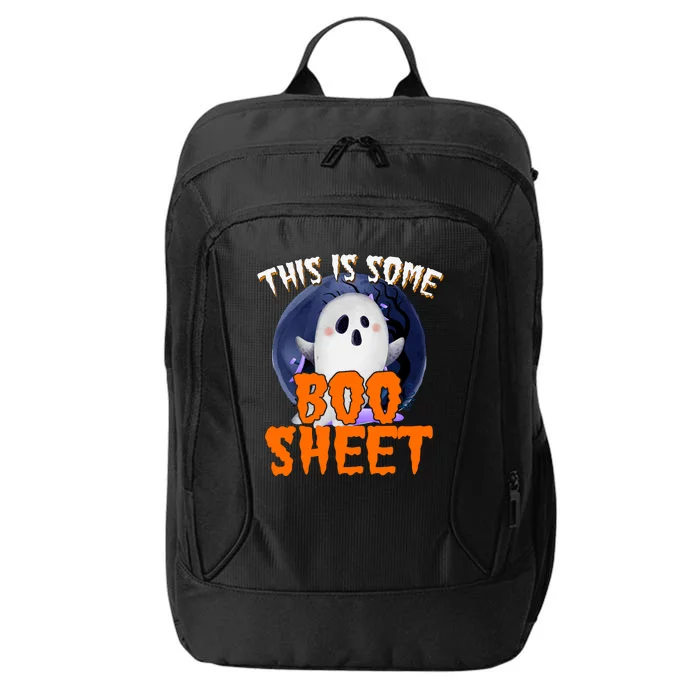 This Is Some Boo Sheet Funny Halloween Ghost City Backpack