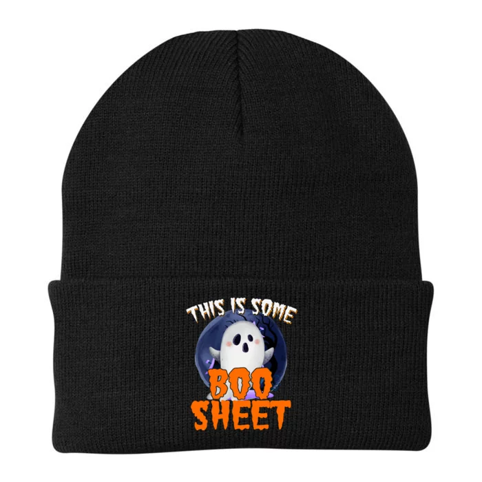 This Is Some Boo Sheet Funny Halloween Ghost Knit Cap Winter Beanie