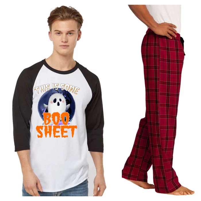 This Is Some Boo Sheet Funny Halloween Ghost Raglan Sleeve Pajama Set