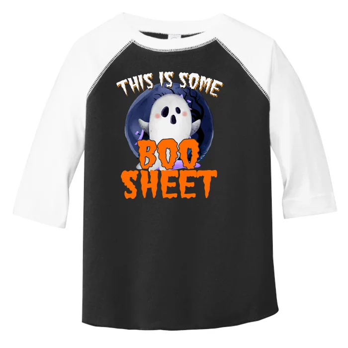 This Is Some Boo Sheet Funny Halloween Ghost Toddler Fine Jersey T-Shirt