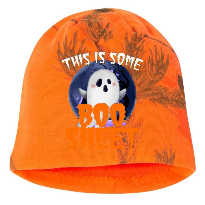 This Is Some Boo Sheet Funny Halloween Ghost Kati - Camo Knit Beanie