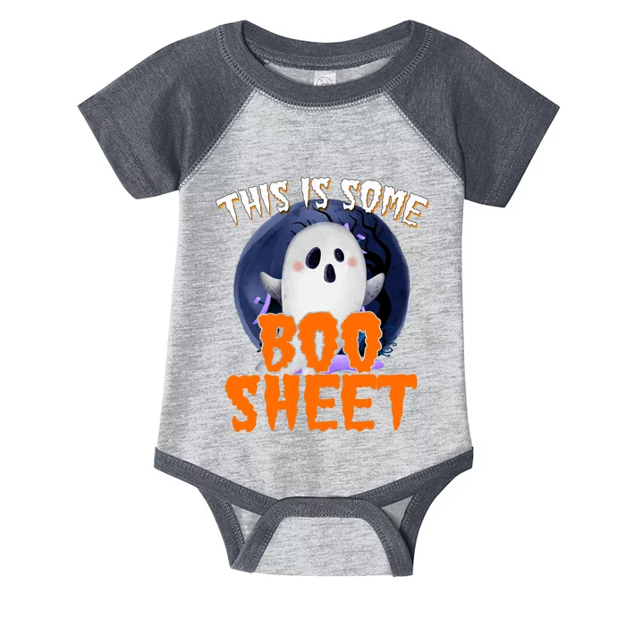 This Is Some Boo Sheet Funny Halloween Ghost Infant Baby Jersey Bodysuit