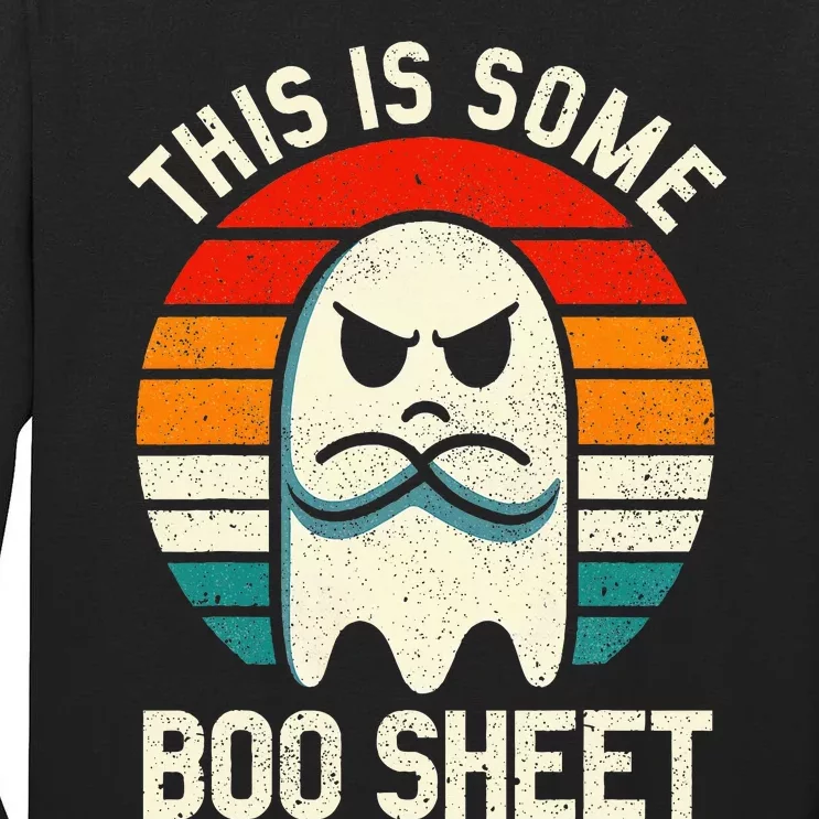 This Is Some Boo Sheet Retro Halloween Ghost Tall Long Sleeve T-Shirt