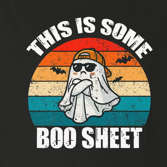 This Is Some Boo Sheet Halloween Angry Ghost Funny Toddler Long Sleeve Shirt