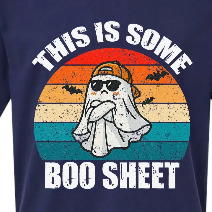 This Is Some Boo Sheet Halloween Angry Ghost Funny Sueded Cloud Jersey T-Shirt