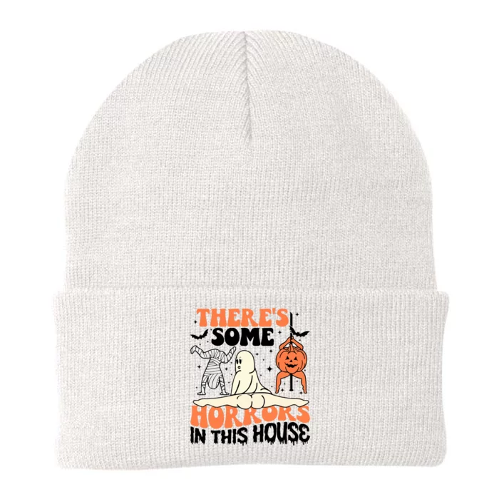 There Is Some Horrors In This House Funny Halloween Knit Cap Winter Beanie